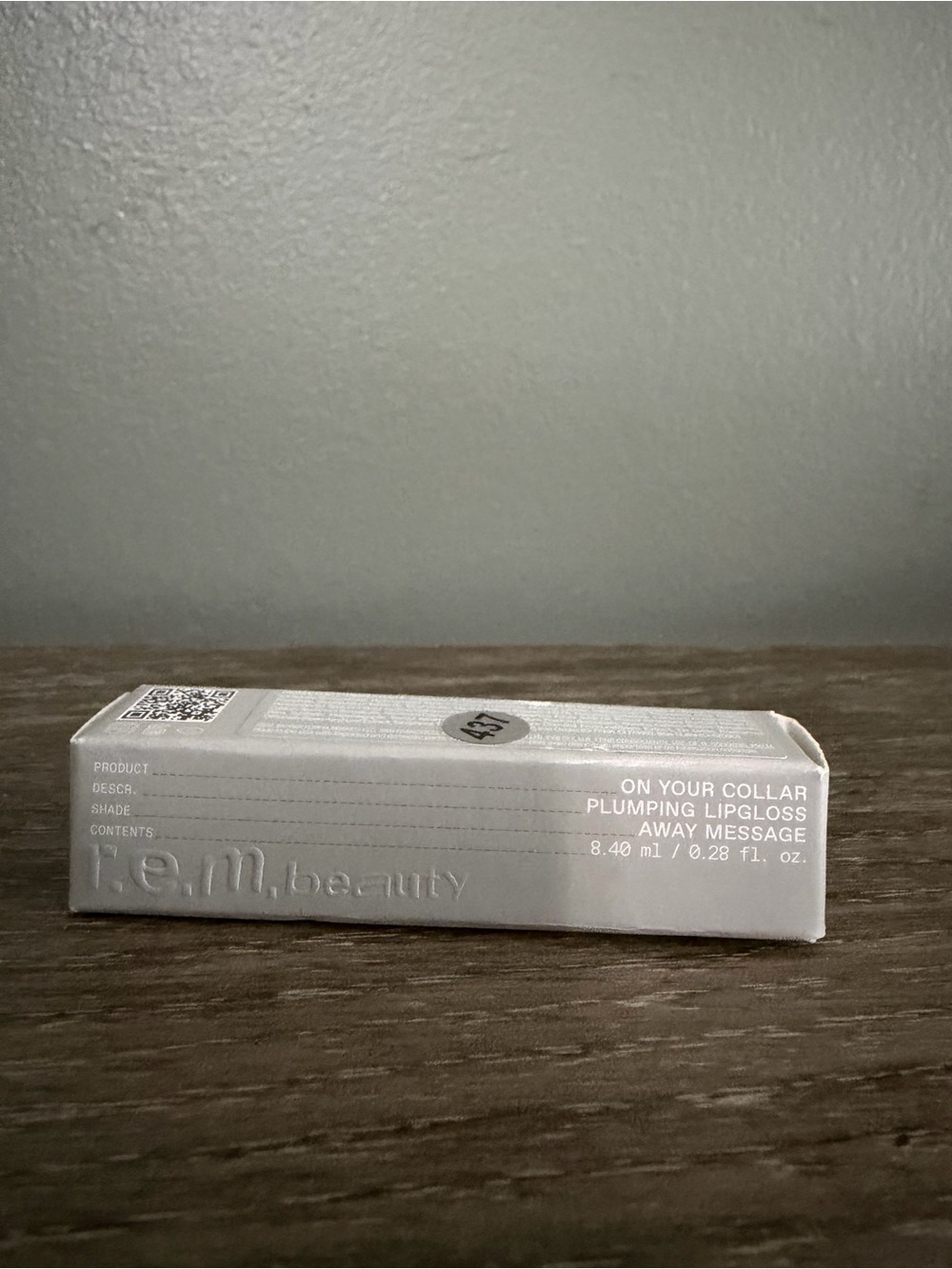 r.e.m. beauty On Your Collar Plumping Lipgloss — White Shine